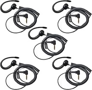 One Ear Headset 3.5 mm Jack Single Earphones Only Reception Walkie Talkie Headphones Compatible with
