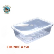 CHUNBE A750 打包盒/CHUNBE A750 Bekas Makanan dengan Penutup/CHUNBE A750 Container with Lid (50pcs)