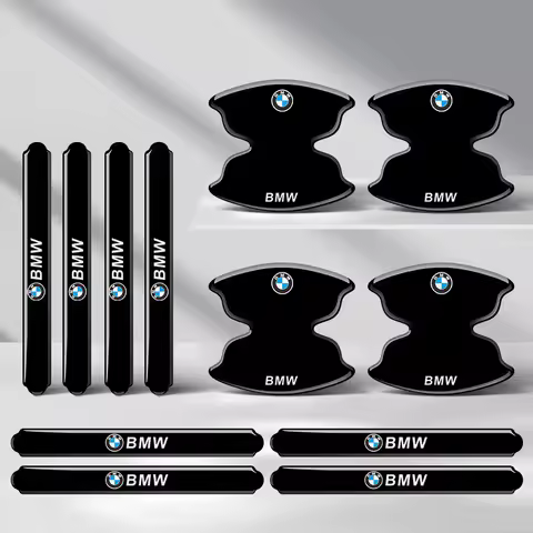 8PCS Door Handle Scratch Guard Sticker For BMW M E34 E36 E60 E90 E46 E39 E70 F10 F30 X5 X6 M3 M5 M6 
