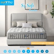MATTPro S5 Soft/11Inch Spring Mattress/Soft & Supportive/5 Zone Pocket Spring/Purotex