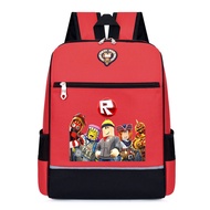 กระเป๋า Roblox กระเป๋านักเรียนเด็ก3-8ขวบกระเป๋าเป้สะพายหลังเด็กเกมยอดนิยมเป้สะพายหลังทนต่อการสึกหรอก