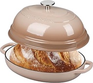 Enameled Oval Cast Iron Dutch Oven Pot with Lid, Bread Dutch Oven for Sourdough Bread Baking, Dutch 