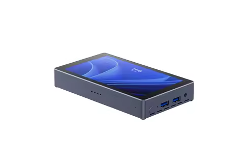 Intel N5095 Mini PC with 5.5" Touch Display: 8GB RAM 128GB SSD, Win11, IPS 1920x1200, 2.4G/5G WiFi, 