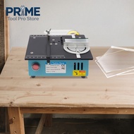 96W Mini Table Saw Liftable Small Tabletop Saw w/4 Blades 5000r/min 7-gear Adjustable for DIY Handma