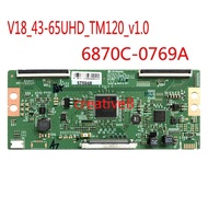 board Tcon 6870C-0769A TV V18_43-65UHD_TM120_v1.0 for 55inch 65inch Mlca12