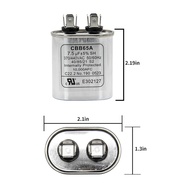 7.5 MFD AC Capacitor, 7.5 uF ±6% 7.5 MFD 370V/440V CBB65 Volt Oval Run Start Capacitor for Condenser