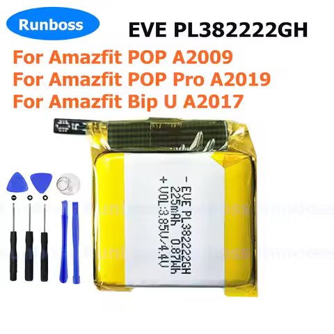 PL392223H PL382222H Original Battery For Huami Amazfit Bip U A2017 POP A2009 ,Pop Pro A2019 Smat Wat