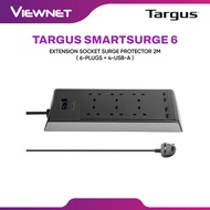 TARGUS SMART SURGE PROTECTOR 6-PLUGS WITH 4-USB 2M EXTENSION SOCKET (APS11AP-50)