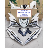 COVERSET Y15ZR V2- EXCITER 150 (31) WHITE RAPIDO BODY COVER SET YAMAHA YSUKU Y15 MOTOR ACCESSORIES W