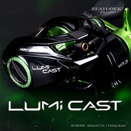 SEAHAWK LUMI CAST 60HSL Baitcasting Fishing Reel BC Mesin Pancing DRAG CLICKER