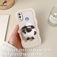 Jiefie แกะน่ารักเคสโทรศัพท์สำหรับ Huawei Y9 2019 / Y9 prime/nova 3i / Nova 5T / Nova 7 se originality WAVE EDGE แฟชั่น Soft TPU ฝาครอบโทรศัพท์