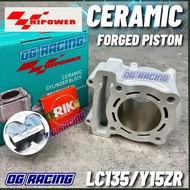 HI POWER Yamaha LC135/ Y15 Ceramic Racing Block/ Hi Power Ceramic Block/ LC135 Racing Block/ 57 63 6