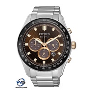 Citizen Eco-Drive CA4456-83X Chronograph Brown Dial Stainless Steel Men's Watch