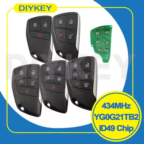 DIYKEY YG0G21TB2 433MHz For GMC Yukon Sierra For Chevrolet Silverado Suburban Tahoe For Buick Envisi