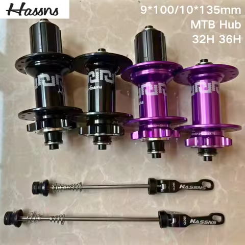 HASSNS CJ MTB Bicycle Hub 6-Pawl 72T QR 32H/36H 4-Sealed Bearings Disc Brake Freehub for 7-12 Speed 