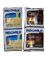 Susu kental manis Indomilk rasa coklat sachet 1 renceng