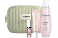 Darphin 粉綠/粉紅拉鍊化妝包