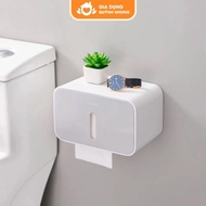 Ecoco rectangular toilet paper holder with extremely strong sticker
