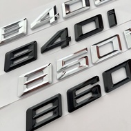 BMW 8 Series Wordmark Trunk Chrome Plated Letter Label Tail Label Suitable for BMW 8 Series 840d 840