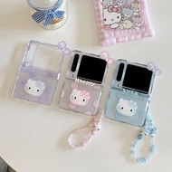 Back Cover For Huawei Pura X Case 3D Bow Blue Purple Luck Hello Kitty Bracelet Chain Hard Pc Shockpr