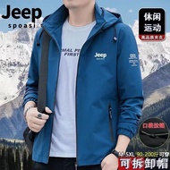 JEEP JEEP Style Fleece Lining Jacket Men Hot-selling Men's Hooded Men's Casual Jacket Top Jacket C3S