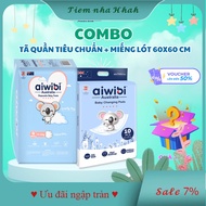 Aiwibi Daytime Standard Diaper Pants Combo & Pads 60x60cm – Maximum Dryness, Comprehensive Protectio