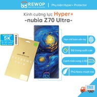 HYPER+ strength for nubia Z70 ultra, Z70s Ultra - Screen Protector Transparent, smooth, ultra-thin w