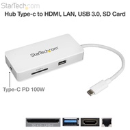 Hub Type-C to HDMI LAN 1Gb USB 3.0 SD Card Reader 4.0, StarTech