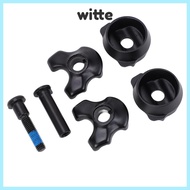 WITTE Bike Seat Tube Clamp, Aluminum Alloy with Install Screws Bicycle Seat Post Clamp, Durable Blac