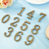 With Magnet Metal Solid Number House Number Household Number Plate Single Number Shop Villa Signage 