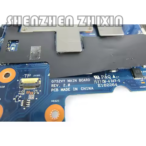 For ASUS ROG G752 G752VY G752VL G752V G752VS Laptop Motherboard I7-6700HQ CPU GTX970M GPU Mainboard