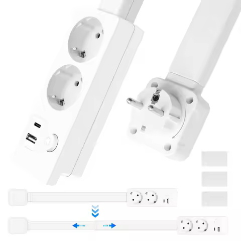 Electrical Wall Plug Rotates Electrical Outlet Extender Adjustable Length Power Outlet Extender Powe
