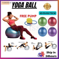 Bola Yoga Exercise Fitness Ball Gym Fitness Ball Anti Burst Bola Senaman Gym Yoga Exerxice Ball