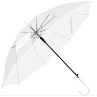 Ready Stock Transparent Umbrella Clear & Light Transparent Rain Umbrella Payung Transparent