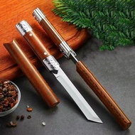 Pisau Samurai Mini Pisau Mongolian Pisau Outdoor Traveling Pisau Daging Pisau Buah