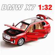 Mô hình xe BMW X7 bằng kim loại xe đồ chơi trẻ em có âm thanh và đèn mở được các cửa tỉ lệ 1:32