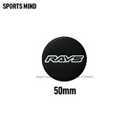 ☄4PCS/lot 45mm 50mm 56mm 65mm Car Wheel Center Cap Emblem Sticker For RAYS VOLK Racing Wheel LOGO Hu