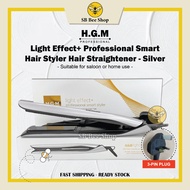 HGM Light Effect+ Professional Smart Hair Styler Hair Straightener - Silver / White (MKY-K5)
