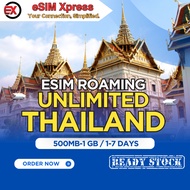 eSIM Thailand Unlimited 500MB/1GB Data | Harian | ESIM ROAMING | ESIM TRAVEL
