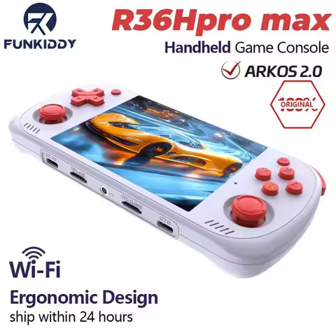 FUNKIDDY R36H PRO MAX Retro Games Console 20000+ Games Open Source ArKOS Retro Handheld Game Players