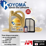 HONDA ODYSSEY RB3, RB4 2.4 2008y- 2013y AIR FILTER + OIL FILTER + KOYOMA ENGINE OIL (combo offer)