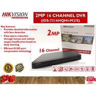 HIKVISION 2MP 16 CHANNEL DVR - H265 TURBO SCUSENSE DVR RECORDER (iDS-7216HQHI-M2/S)