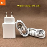2023 Xiaomi Quick Charger USB EU plug 27W Adapter Fast charging Type C/Micro usb Cable For Mi note 10 lite 9 9se Redmi 9A 8A 7A 6A 5A