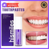 Hismile V34 purple toothpaste colour corrector Whitening teeth karang gigi Ubat Pemutih Gigi Stain R