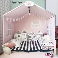4pcs Baby Bed Bumper Little House Pattern Crib Protection Infant Cot Newborn Bedding Baby Bed Beddin