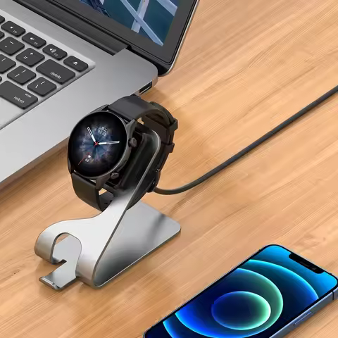Charger Stand with USB Charger Cable for Amazfit GTR 3/4/ GTR 3 4 Pro/ GTS 3/ T-Rex 2 Charging Dock 