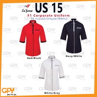 LeFonse Stylish F1 Uniform Corporate Baju Koporat Lelaki Perempuan [US1500F]