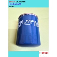 0986AF0349 BOSCH Oil Filter Honda City / Jazz / Civic / CRV / HRV / Accord / BRV