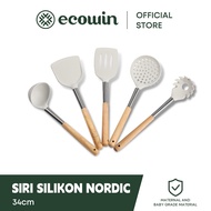 Ecowin Non-Stick Kitchen Silicone Spatula Peralatan Dapur Spatula Gred Makanan Sesuai Untuk Kuali