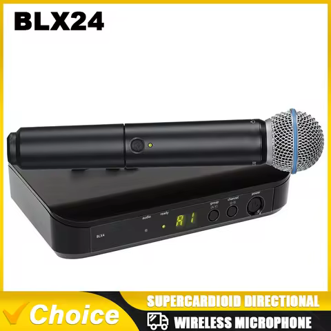 BLX4 BLX24 BLX4R BLX24R BETA58 professional 1 channel UHF BLX Wireless Microphone system for Karaoke